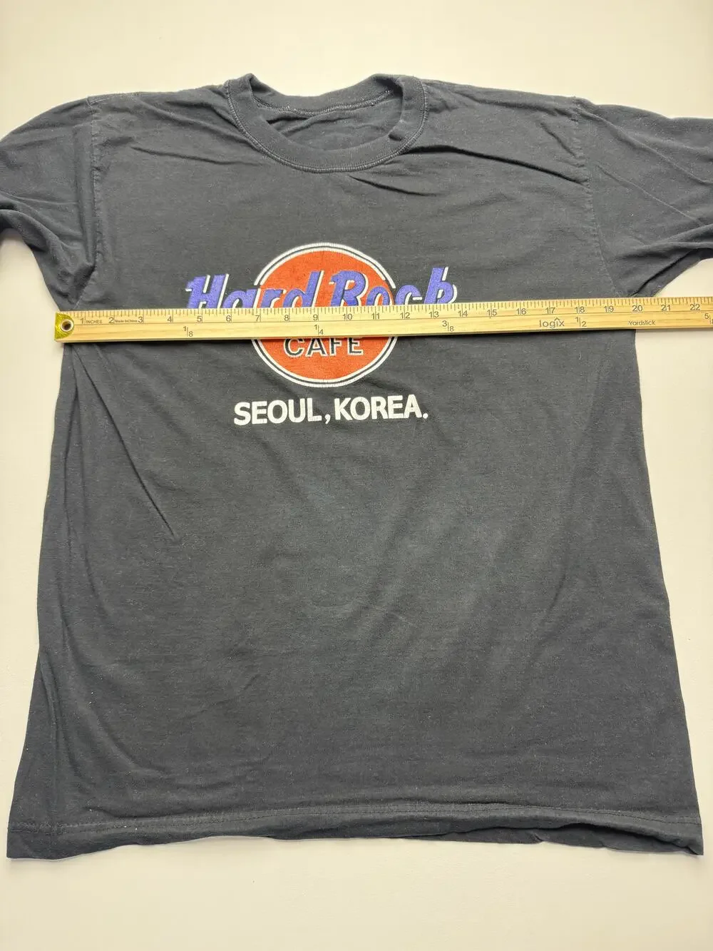 Hard Rock Cafe Shirt Mens Black Seoul Korea Graphic Tee Travel Rock Music Read